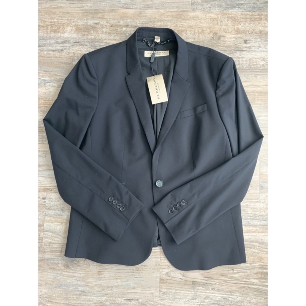 NWT BURBERRY Tailored Crepe Jersey Jacket